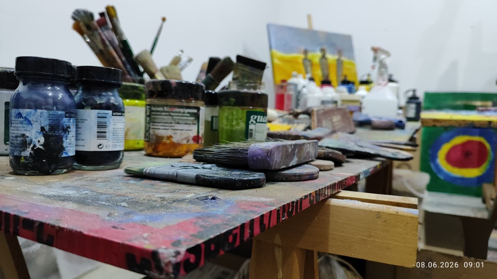 Atelier Schocherswil – Farben und Materialien