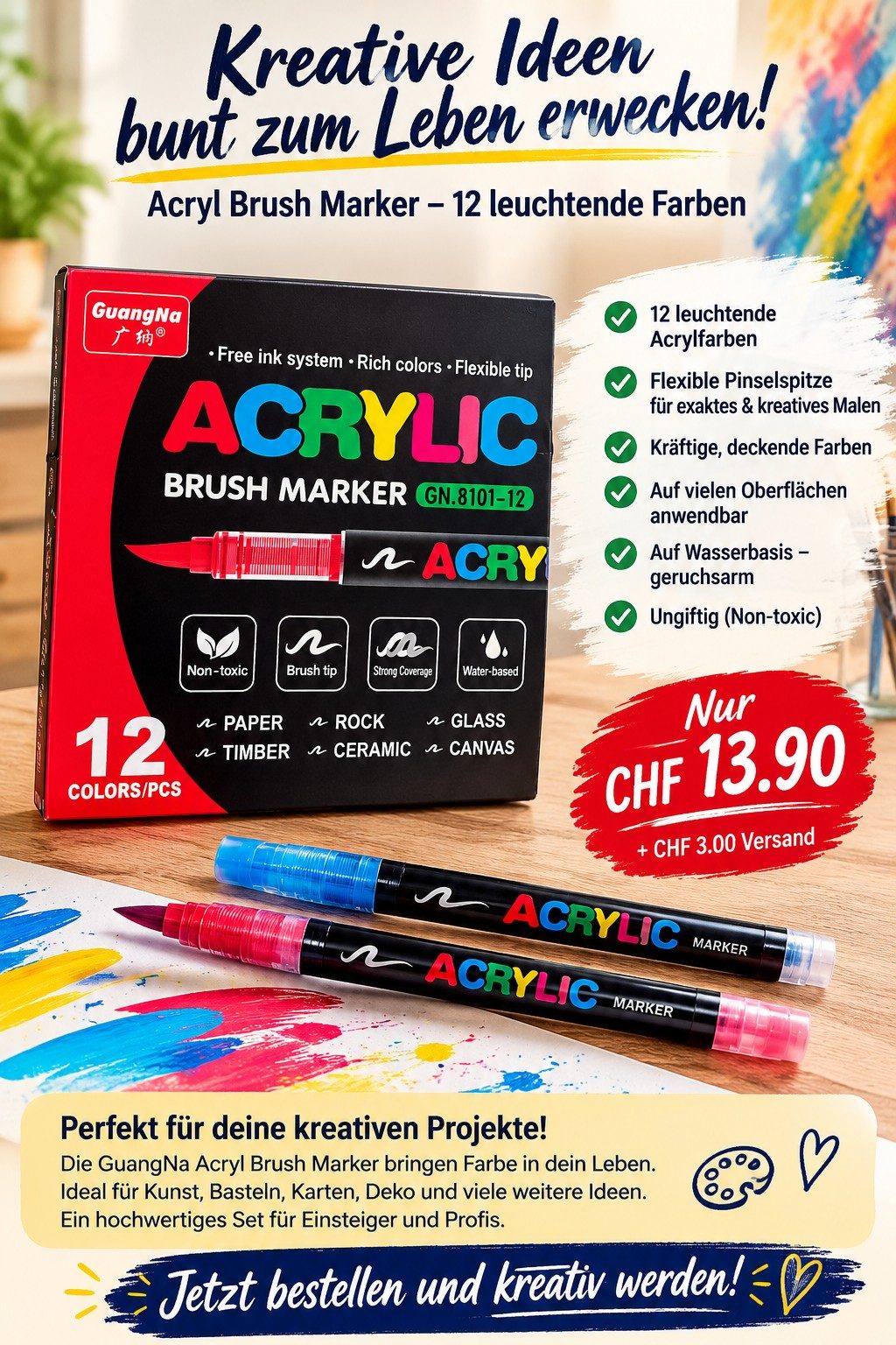 Acryl Marker 12 Set